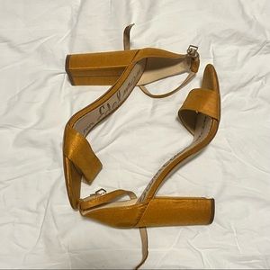 Sam Edelman Gold Block Heel